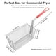 thumbnail image 5 of WeChef 2Pcs Deep Fryer Baskets with non-slip Handle 13 x 6 5/16 x 5 7/8 Nickel Plating Heavy Duty Construction Fryer Basket for Commercial Restaurant Roadside Stall Red, 5 of 10