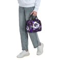 thumbnail image 6 of Sleek Deep Purple Graphic Lunch Tote Insulated Lunch Box Unisex Adult Reusable Cooler Warm Meal Prep Bag, 6 of 6