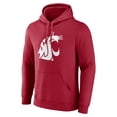 thumbnail image 2 of Men's Crimson Washington State Cougars Primary Logo Pullover Hoodie, 2 of 3