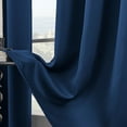 thumbnail image 3 of Blackout Curtains for Bedroom Long Thermal Insulated Winter Grommet Heavy Blocking Darkening Window Drapes Black Out Curtain for Living Room Sliding Door black 106cm*213cm, 3 of 6