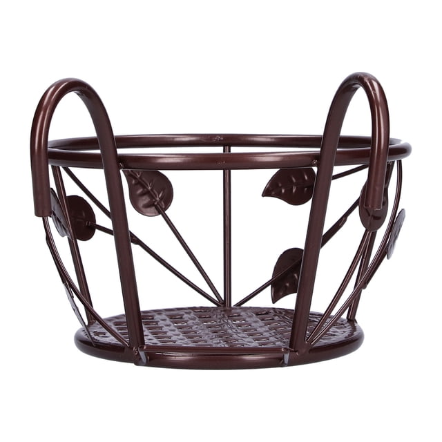 Hanging Flower Basket Green Dill Flowerpot Succulent Balcony Containers Stand Holder for Rack Sturdy Railing Racks