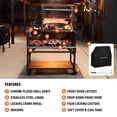 thumbnail image 5 of Blackstone Bronco Open Flame Grill with Soft Cover and Coal Rake, 5 of 15