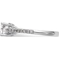 thumbnail image 3 of 14K White Gold Diamond Semi-Mount Engagement Ring (Size 7) Made In India rm2591e-075-waa, 3 of 5