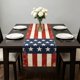 thumbnail image 5 of Anniversary Of Independence Day Table Runner Star-Printed -Style Linen Table Runner, 5 of 6