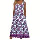 thumbnail image 1 of Bajo Vestido Pantalones Cortos Mujeres Casual Cuello Redondo Impresión Bolsillos sin Mangas Vestido Vestido Corto para Mujeres Verano, 1 of 5