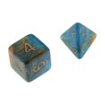 thumbnail image 5 of Dados poliédricos TRPG DND para juegos de dados multicaras D&amp;D RPG Juego de mesa Juguetes Azul naranja, 5 of 5