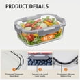 thumbnail image 4 of 20 Pcs Glass Meal Prep Containers with Lids, Food Storage Containers with Snap Locking Lids, Airtight Lunch Containers, Microwave, Oven, Freezer and Dishwasher, 4 of 8