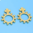 thumbnail image 4 of Anillos de rosario 2655 de metal dorado, paquete de 12 unidades, para todas las edades, 4 of 5