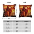 thumbnail image 4 of The Lion King Throw Pillow Cover Decoration Pillow Case Cushion Home Decor for Home Sofa Couch 20"x20", 4 of 7