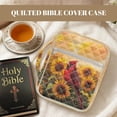 thumbnail image 7 of FOR U DESIGNS Cardinal Sunflower Print Bible Case Lightweight Bible Holder Case with Handle Washable Book Cover Church Bag Bible Protective Tote Bag with Zipper Pocket, 7 of 7