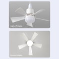 thumbnail image 4 of Lámpara Ventilador Techo Bombilla Base E27 20 4 Pulgadas Con Enchufe 3 Colores Regulables, 4 of 9