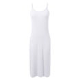 thumbnail image 5 of Adjustable Spaghetti Strap Nightgown for Women Soft Round Neck Sleeveless Sleepshirt Comfortable Loungewear White M, 5 of 5
