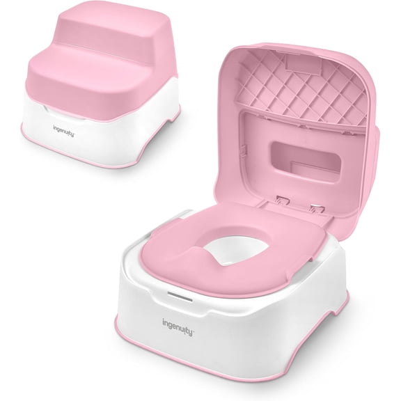 Baño Entrenador Para Bebé Ingenuity Prepare To Potty 3 En 1 Rosa