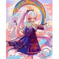 thumbnail image 1 of Pintura de diamantes 5D DIY Genshin Impact Yae Miko, mosaico de niña de dibujos animados, juego de punto de cruz, artesanía de fantasía, diamantes de imitación, decoración del hogar, 1 of 4