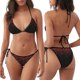 thumbnail image 3 of Fotbe Red Glitter1 Traje de Baño para Mujer de Dos Piezas – Bikini Sexy de Tirantes Tipo Halter con Diseño Triangular, 3 of 6