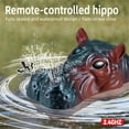 thumbnail image 4 of Funny Remote Control Hippo Toy Simulation Hippo Pool Electric Toy for Kids Boy Children Double Propeller Hippo Toy, 4 of 8