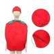 thumbnail image 2 of 1 Set Tomato Performance Costumes Clothes And Hat Fabric Outfit (120-130cm), 2 of 3
