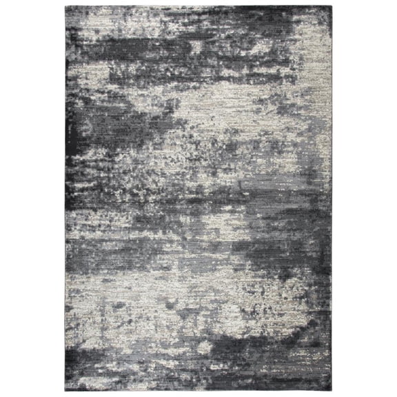 Alora Decor Swagger 3'3" x 5'3" Taupe/Tan/Gray/Dk Gray Power-Loomed Area Rug