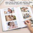 thumbnail image 4 of shiyou-Photo Album 4x6 with 300 Pockets and Writing Space, Linen Cover with Front Window Album Photo for Family, Wedding, Travel, Vacation Pictures (Gray), 4 of 4