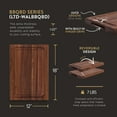 thumbnail image 4 of John Boos BBQ Collection Reversible Wood Cutting Board,Juice Groove, Walnut, 4 of 12