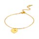 thumbnail image 1 of Sonducket con colgante de corazón hueco, pulseras encantadoras que combinan con todo, joyería femenina elegante y sencilla, Navidad y Halloween Accesorios de disfraces Dorado Sonducket AP014972-02, 1 of 6