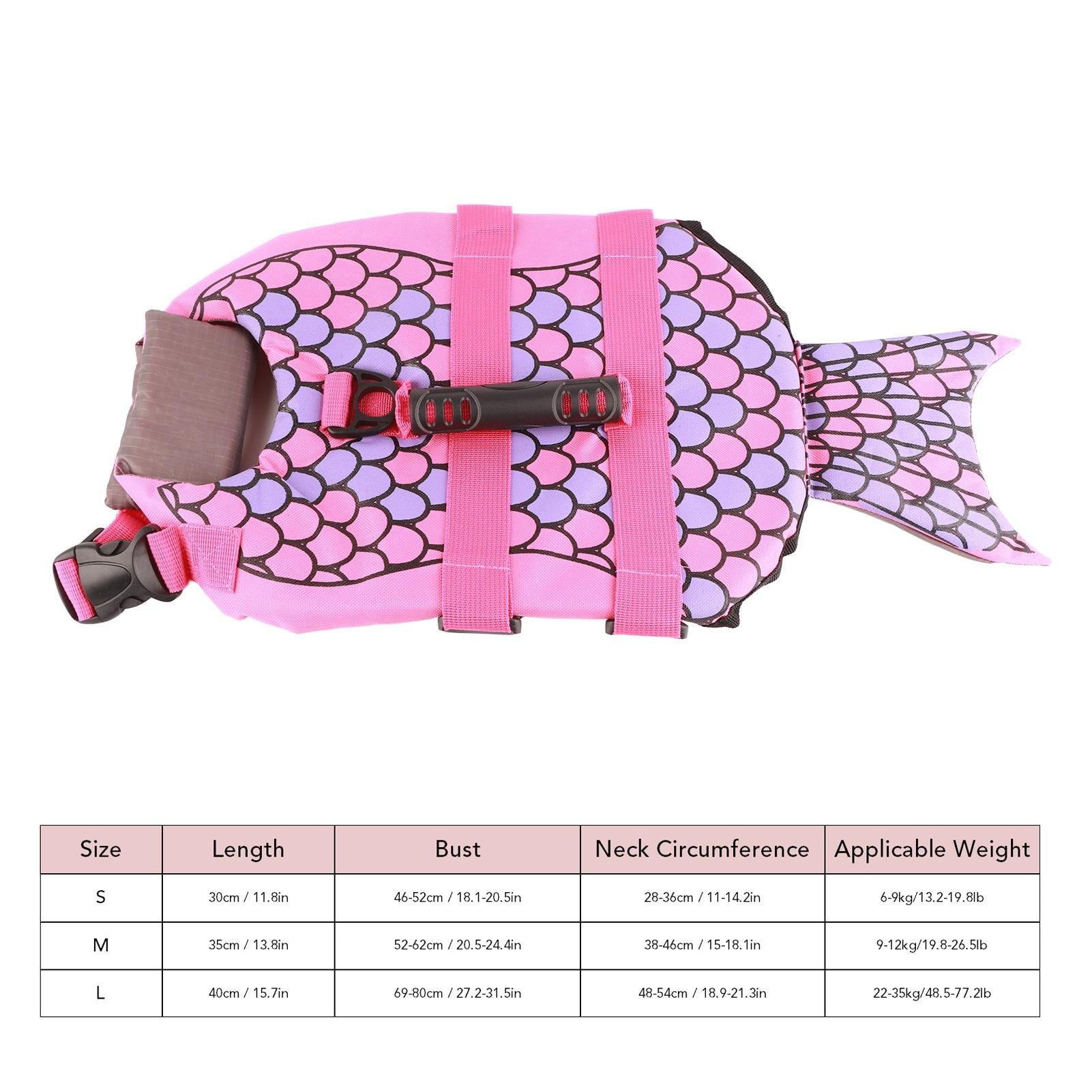BIMZUC Premium Dog Life Jacket – Adjustable Floatation Vest with Bright Colors, Handle, D‑Ring Hook, Easy‑Wear Design for Swimming & Boating