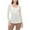 White, variant on Chbgutlmr Sheer Tops for Women Long Sleeve Mesh Ruched Tunic Tops Slim Casual Gym Workout Athletic Shirts