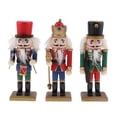 thumbnail image 2 of 3 Piezas De Adornos De Cascanueces De Madera De 5.91 Pulgadas, Figuras De Cascanueces De Madera Modelo Para Figuras De árboles De Navidad Juguetes De Sunnimix Marioneta Cascanueces Madera 15cm, 2 of 8