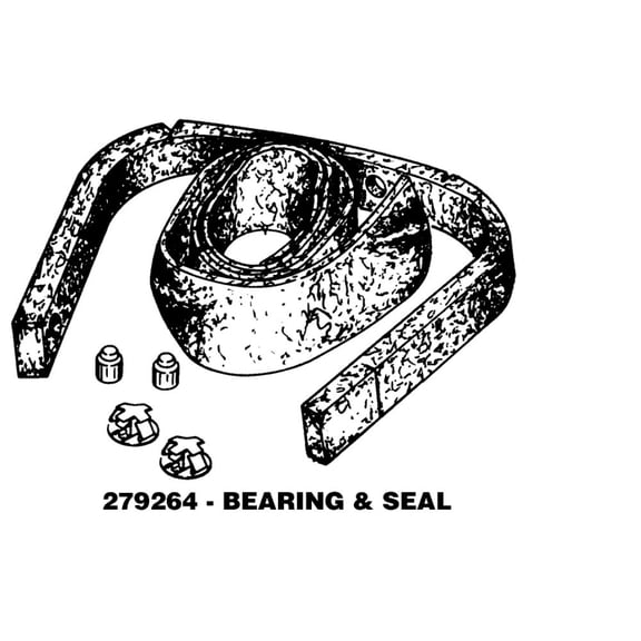 ForeverPRO 279264 Front Bearing And Seal Kit for Whirlpool Dryer 237636 239068 239249 239255
