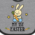 thumbnail image 4 of Inktastic My 1st Easter Boy Bunny Rabbit Boys Baby Bib, 4 of 4