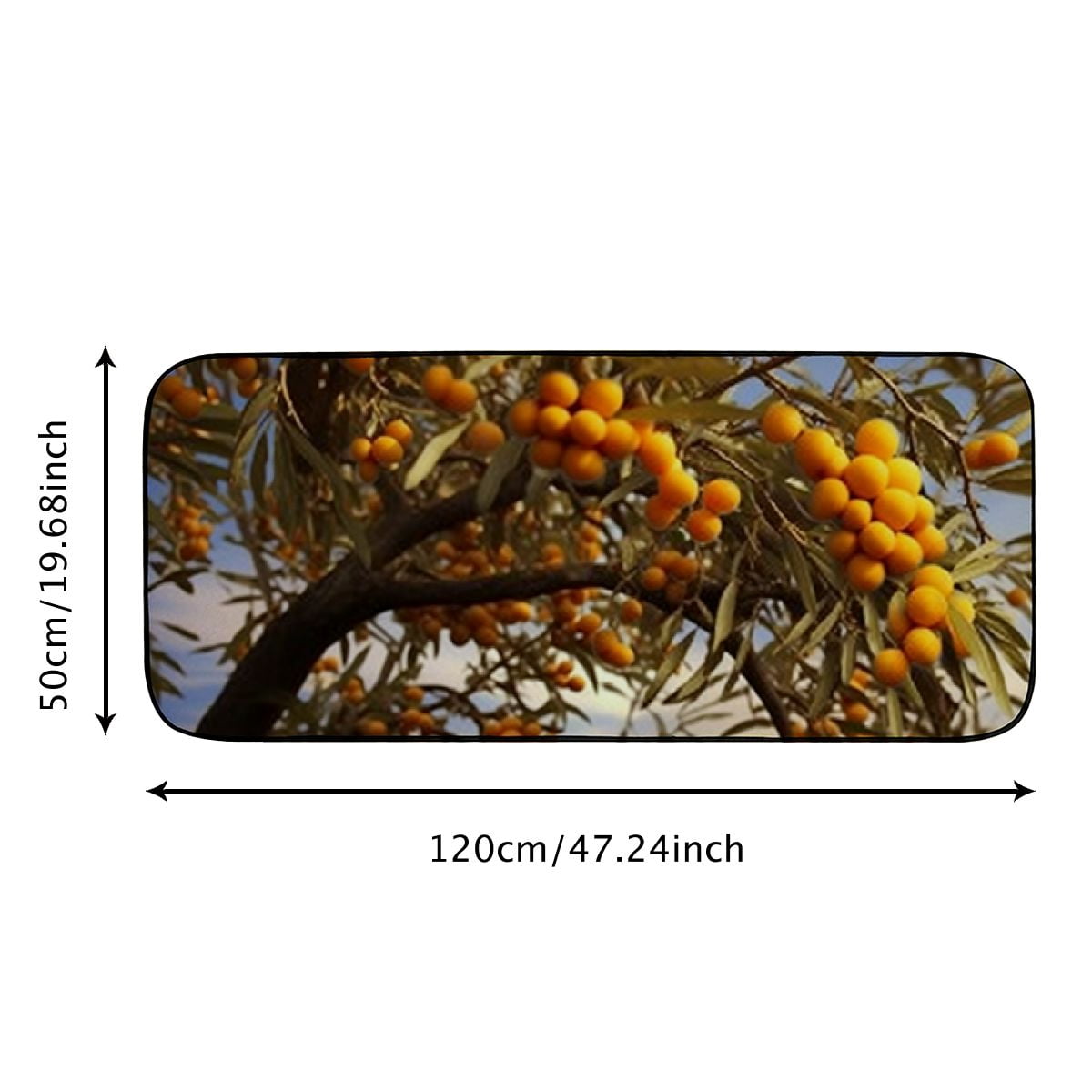 Heduofu Decorative Door Mat, Door Mat with Non-Slip Rubber Backing, Easy Cleaning, Traps Dirt, Rug for Entry, Patio, Garage 19.68*47.24 in