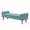 Dusty Teal, variant on GZXS Button Tufted Bench w/ Rolled Arms, 57.5" Indoor Upholstered Fabric Seat with Gourd-Shaped Wood Legs, Multi-Functional Bedroom or Sofa Ottoman (Pink)