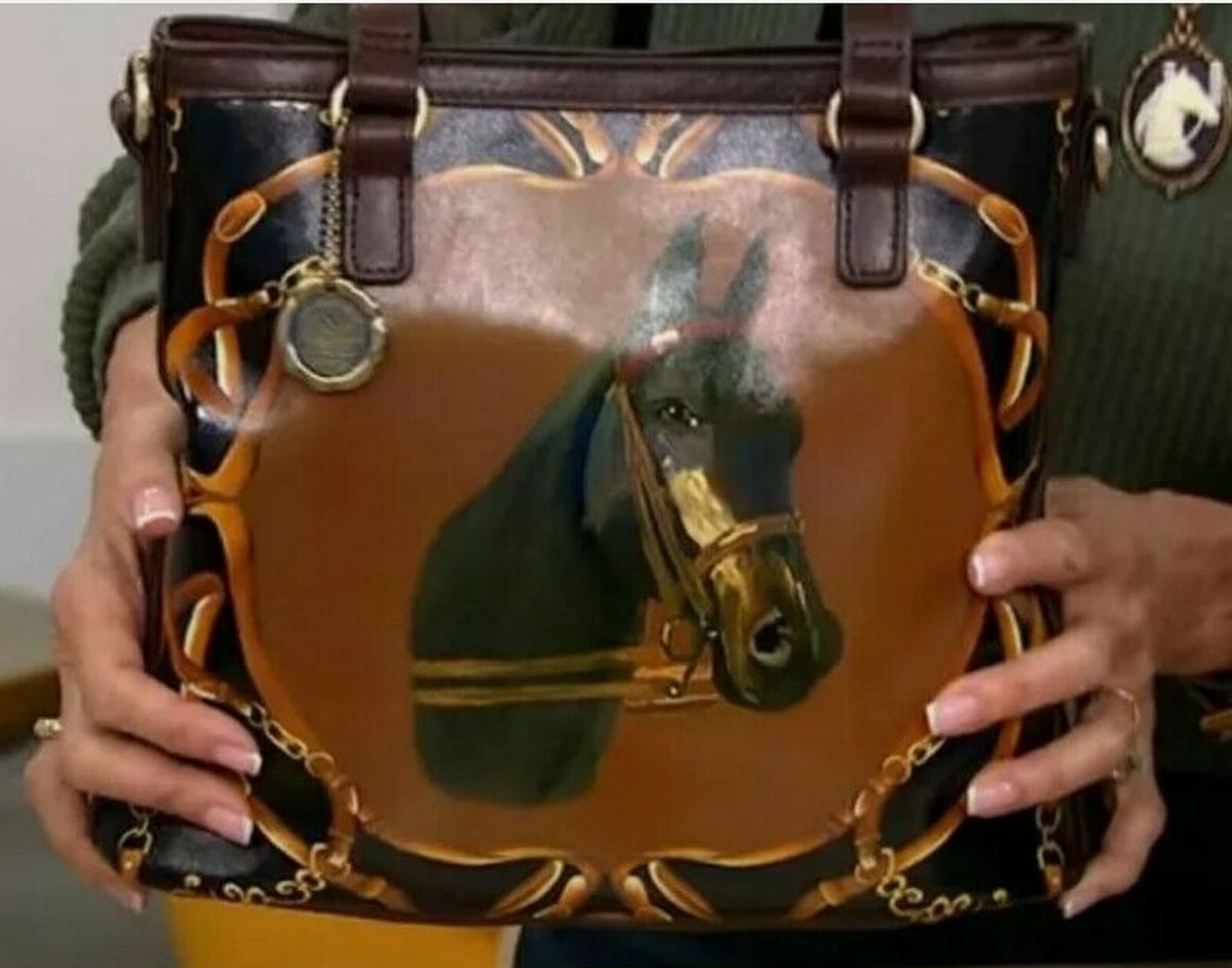 Patricia Nash Leather Lundy Horse Convertible Crossbody Bag