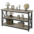 thumbnail image 2 of 47 Inch Entryway Table,3 Tier Narrow Long Console Table,Industrial Behind Couch Table,Hallway Table for Foyer, 2 of 8