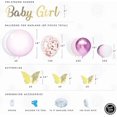 thumbnail image 4 of Sweet Baby Co. Girl Butterfly Baby Shower Decorations for Girl Party Decoration with Pink and Purple Mauve, Rose Gold Balloons Arch Garland Kit, Banne, 4 of 4