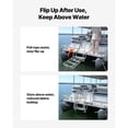 thumbnail image 6 of KFFKFF 4-Step Flip-Up Dock Ladder, Durable Aluminum Alloy Boat Swim Ladder with Non-Slip Wide Steps, 350 lbs Load Capacity, Pull Rope for Easy Use, Ideal for Lake, Pool, and Marine Boarding, 6 of 9