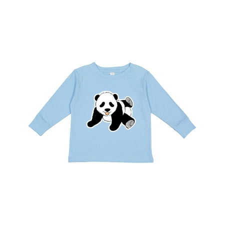 

Inktastic Baby Panda Playing Gift Toddler Boy or Toddler Girl Long Sleeve T-Shirt