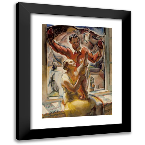 Edouard Antonin Vysekal 11x14 Black Modern Framed Museum Art Print Titled - The Herwigs (1928)