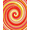 Red, Pattern 3, variant on ODIKA 4'x6' Machine Washable Non-Slip Area Rug, Elegant Spiral Vortex Artistic Multicolor Flowing Ribbon Design High Traffic Rug, Red, 664342