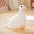 thumbnail image 4 of Bird Plush Toy Simulation Pigeon Cute Animal Doll Photography Props Home Decoration Gift White, 4 of 9