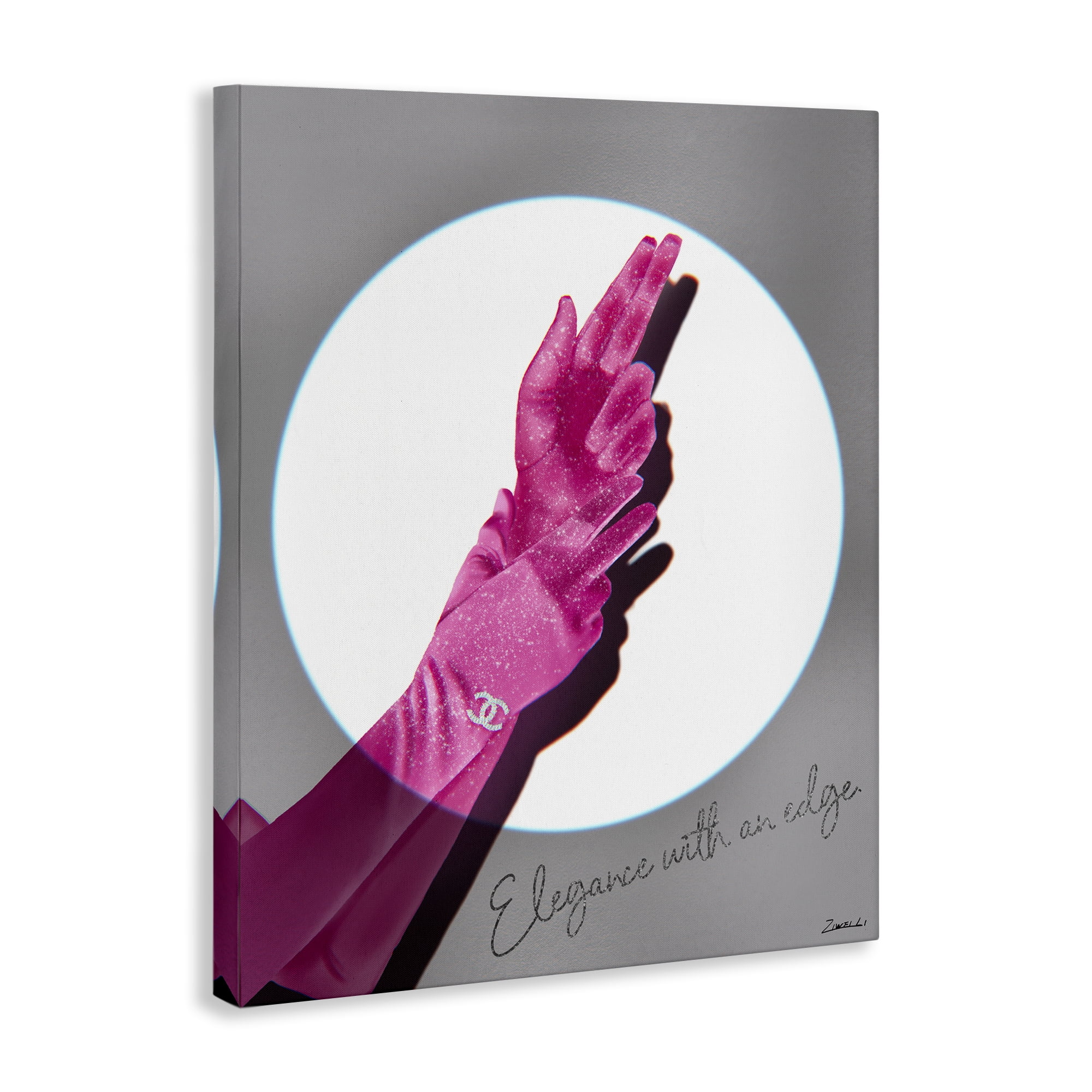 Stupell Industries Elegance With An Edge Fashion Painting Wrapped Canvas Art Print Wall Art, 30 x 40