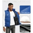 thumbnail image 4 of Y.F.H sunbest Men's Puffer Vest Sleeveless Jacket Outdoor Winter Warm Lightweight Quilted Outerwear Vest, 4 of 6