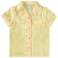 thumbnail image 5 of BTween Girls Satin Pajama Set 4-Pack, Short Sleeve Button-Down Sleepwear for Kids, Soft and Breathable Nightwear, 5 of 5
