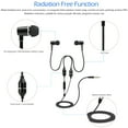 thumbnail image 5 of Dodocool FC12 Stereo Music Headset Air Tube 3.5mm -radiation Earphone In-ear Headphone Radiation Free Noise Reduction Line Control with Mic Black for Smart Phones Desktop Notebook Tablet PC, 5 of 7