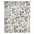 thumbnail image 2 of Green Grey Botanical Sheer Curtains 54 Inches Long, Rustic Country Spring Floral Summer Leaf Light Filering Curtains, Breathable Simi Curtain Privacy Drapes for Kitchen Bathroom Window Treatment, 2 of 9