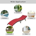 thumbnail image 4 of Patiojoy 2PCS Outdoor Patio Rattan Wicker Lounge Chair Chaise Folding W/Cushions Red, 4 of 10