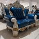 thumbnail image 2 of European genuine leather solid wood carved luxury sofa set living room furniture living room sofas My Lux Decor Round, 2 of 6