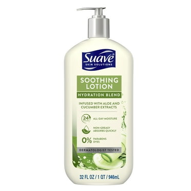 Suave Skin Solutions Soothing with Aloe Body Lotion, 32 oz