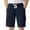 D50-Navy, variant on FYDUU Boys School Uniform Shorts Kids Boys Girls Drawstring Cargo Shorts Pull On Jogger School Uniforms Stretch Chino Twill Shorts With Pockets 5-6 Years