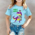 thumbnail image 2 of JTieacloth Chemise Décontractée à Manches Courtes et Col Rond Imprimée pour Filles, T-Shirt Décontracté, Hauts d'Été pour Filles Tailles 6-7 Ans, 2 of 5